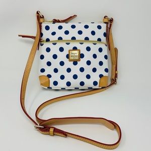 DOONEY & BOURKE AUTH CROSSBODY POLKA DOTS NWOT